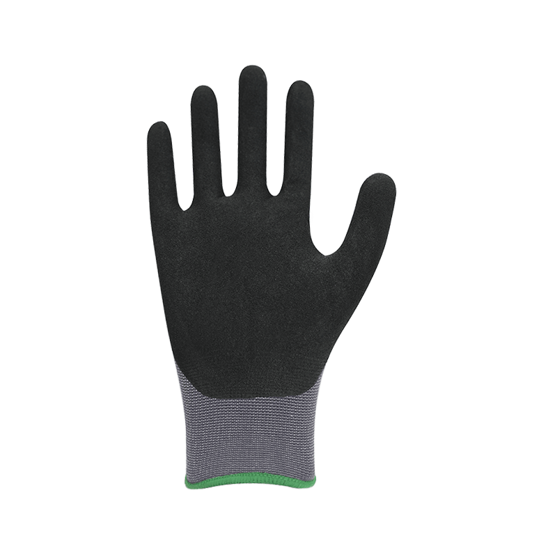15G nylon / spandex liner arenoso nitrile coating