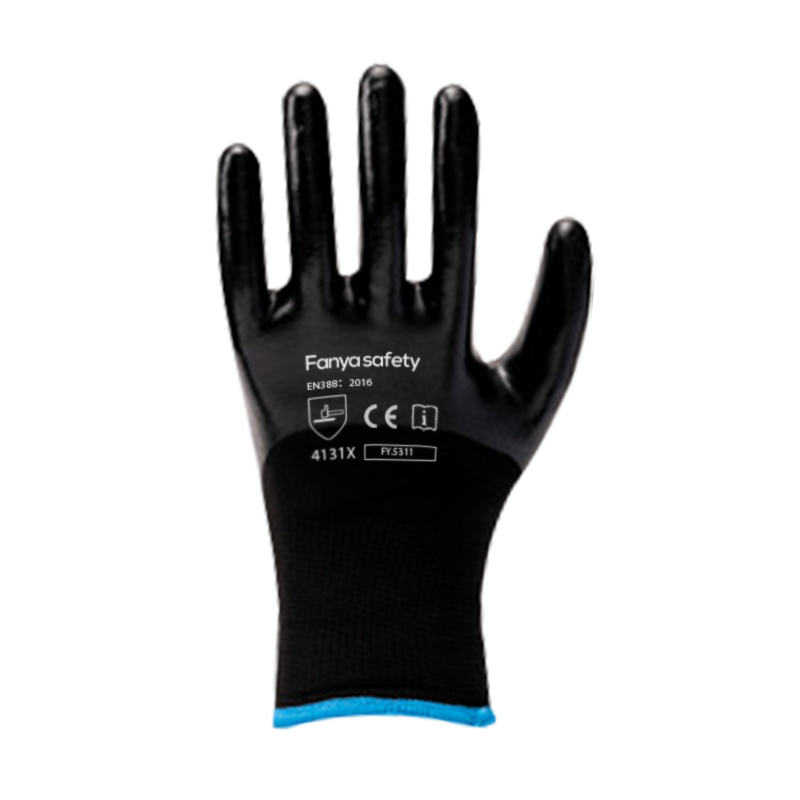 13G polyester testa + 10 acrylicum Hibera cum 3/4 nitrile coating 13G polyester testa + 10 acrylicum Hibera cum 3/4 nitrile coating