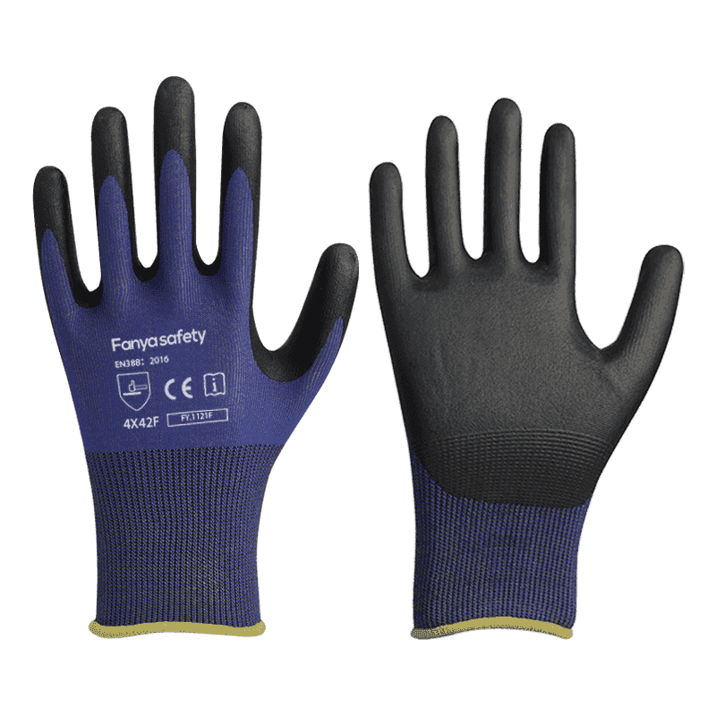 18G HPPE / ferro fibra liner spuma nitrile coating