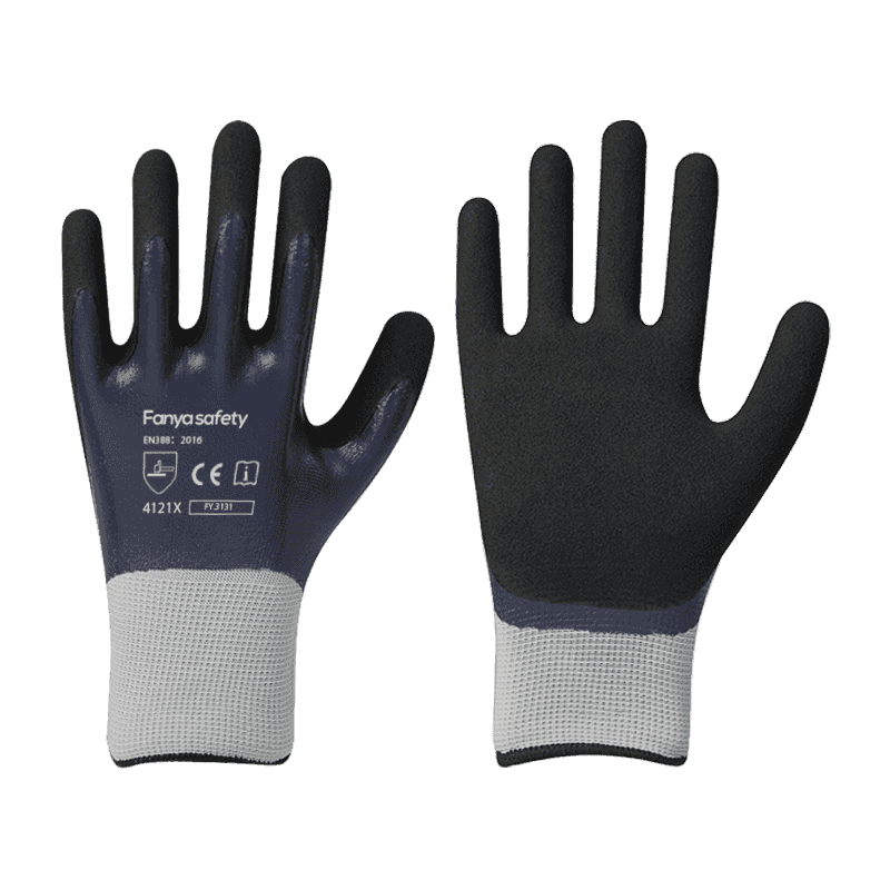 13G polyester liner cum nitrili arenoso duplici membrana