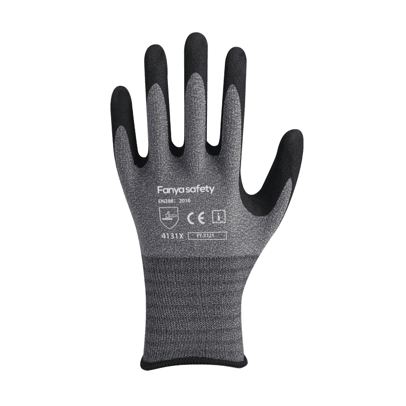 15G nylon / spandex liner arenoso nitrile coating