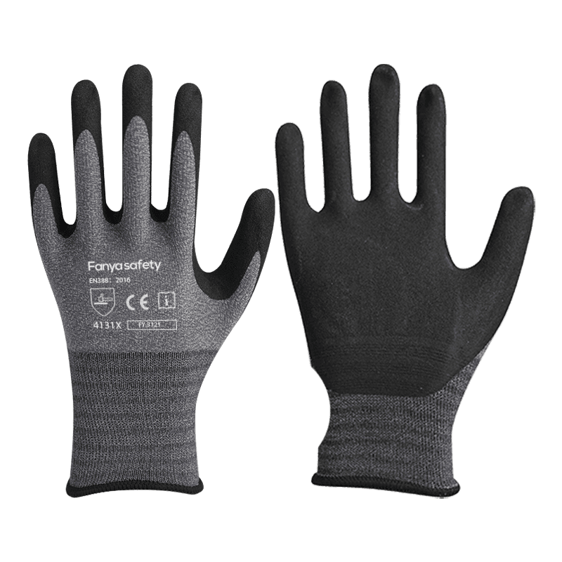 15G nylon / spandex liner arenoso nitrile coating