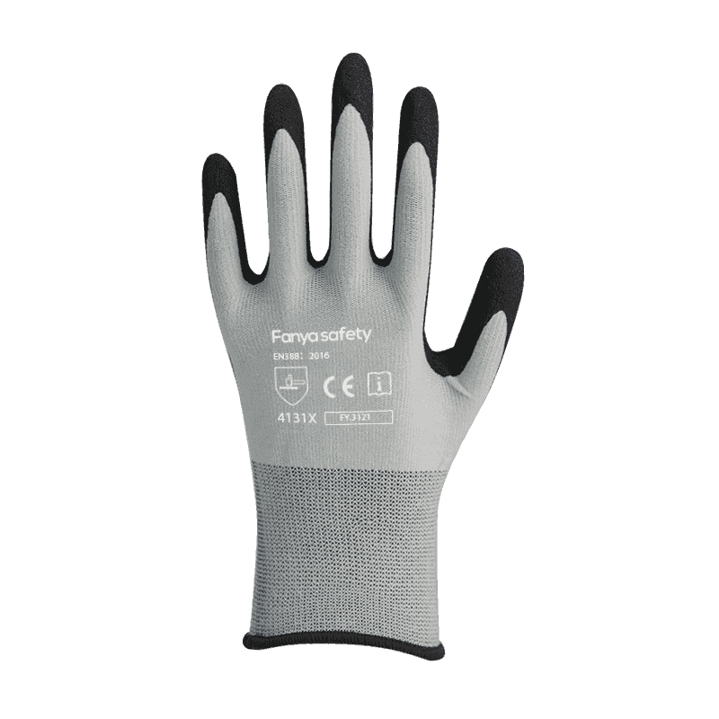 15G nylon / spandex liner arenoso nitrile coating