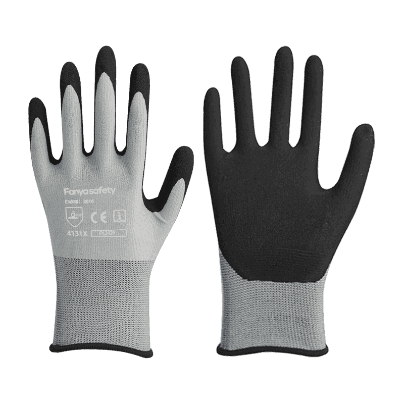 15G nylon / spandex liner arenoso nitrile coating