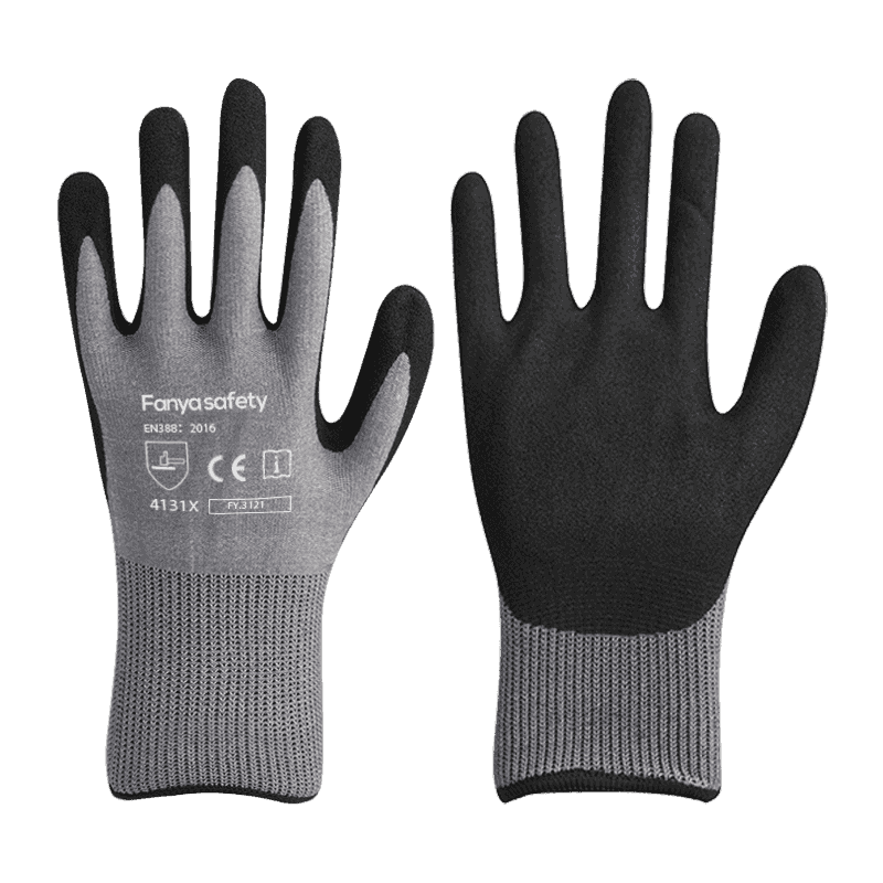 15G nylon / spandex liner arenoso nitrile coating