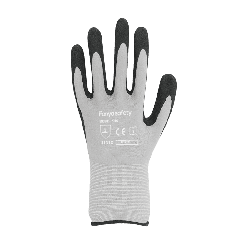 15G nylon / spandex liner arenoso nitrile coating
