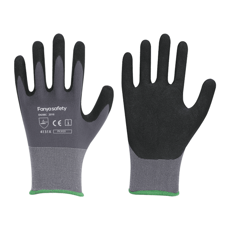 15G nylon / spandex liner arenoso nitrile coating