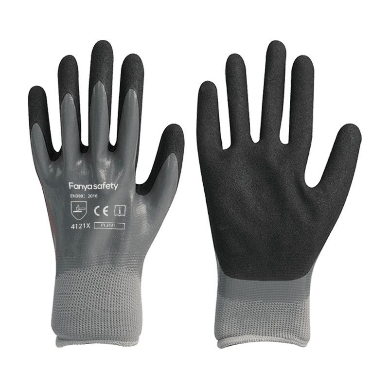13G polyester liner cum nitrili arenoso duplici membrana