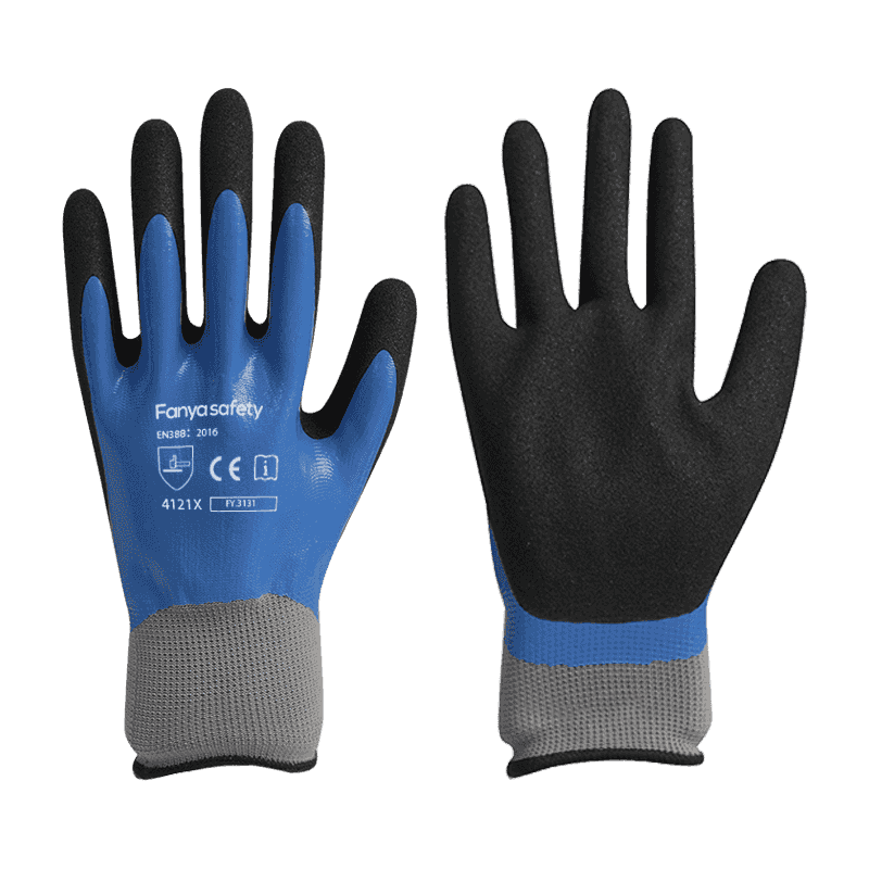 13G polyester liner cum nitrili arenoso duplici membrana