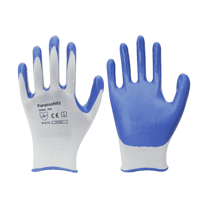 13G nylon liner cum nitrile coating